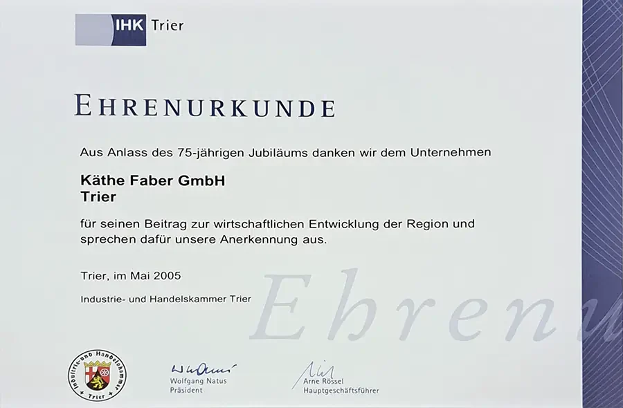 75-jähriges Firmenjubiläum