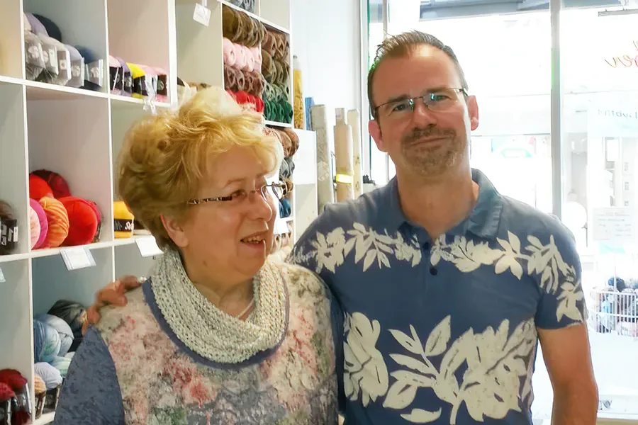 Christoph Moers und Mutter